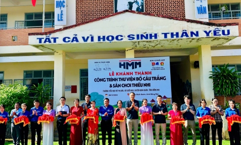 Lễ Khánh thành Công trình Thư viện Bồ câu trắng và sân chơi thiếu nhi Tại Trường Tiểu học Võ Thị Sáu, huyện Định Quán, tỉnh Đồng Nai