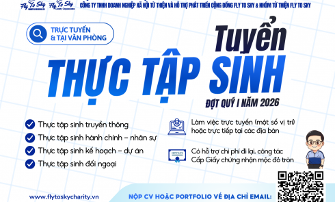 Fly To Sky tuyển thực tập sinh đợt Quý I năm 2026