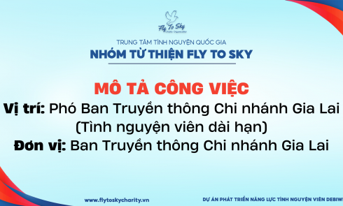 Chi nhánh Gia Lai - Mô tả công việc Phó Ban Truyền thông Chi nhánh