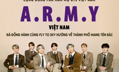 Cộng đồng Fan hâm mộ BTS Việt Nam (V-A.R.M.Y) đồng hành cùng chương trình “Triệu bữa cơm - Cùng Fly To Sky hướng về thành phố mang tên Bác”