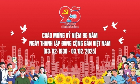 Chào mừng 95 năm ngày thành lập Đảng Cộng sản Việt Nam