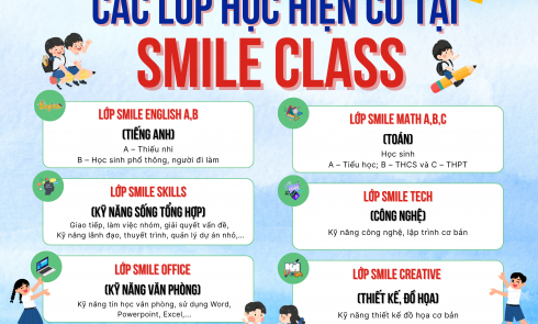 Bạn đã biết hết các lớp học tại Smile chưa nhỉ? 