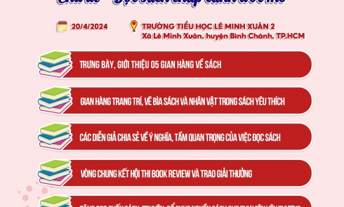 Thông tin về Ngày Sách và Văn hóa đọc Việt Nam năm 2024 với chủ đề “Đọc sách chắp cánh ước mơ” tại huyện Bình Chánh, TP. Hồ Chí Minh