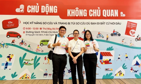Chi nhánh TP. Hồ Chí Minh tham dự Sự kiện cộng đồng giới thiệu kỹ năng sơ cứu và túi sơ cứu “Chủ động không chủ quan” 