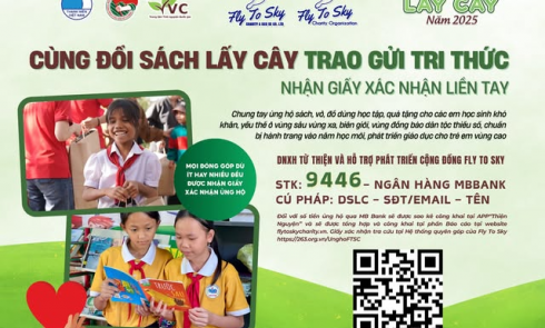 Cùng Đổi sách lấy cây - Trao gửi tri thức nhận Giấy xác nhận liền tay