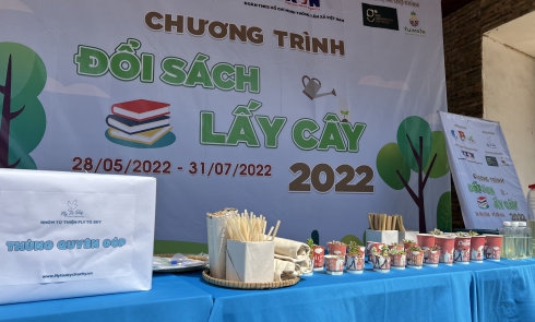 Những hình ảnh đầu tiên của Chương trình Đổi sách lấy cây 2022 tại TP Pleiku, Gia Lai