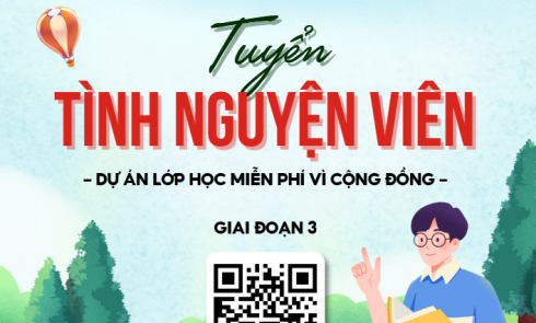 Dự án Lớp học miễn phí Smile Class tuyển tình nguyện viên giai đoạn 3