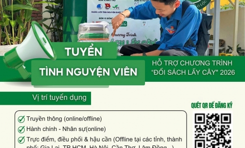 Tuyển tình nguyện viên đợt tháng 7 hỗ trợ chương trình 