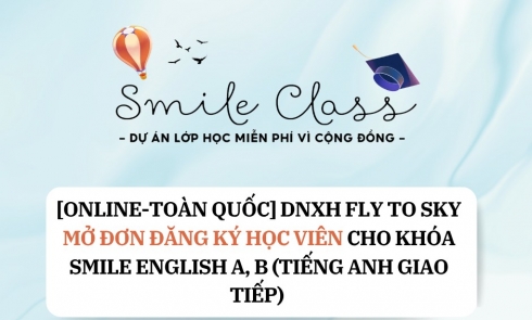 Thông báo mở đăng ký lớp tiếng Anh giao tiếp miễn phí | Dự án lớp học miễn phí Smile Class