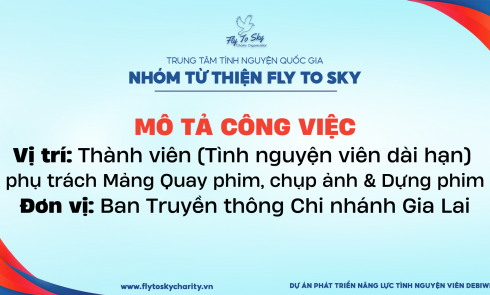 Chi nhánh Gia Lai - Mô tả công việc Mảng Quay phim, chụp ảnh & Dựng phim - Ban Truyền thông Chi nhánh