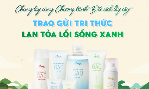  ITMF - Thương hiệu Mỹ phẩm thuần dưỡng từ gạo đồng hành cùng Chương trình “Đổi sách lấy cây” năm 2024