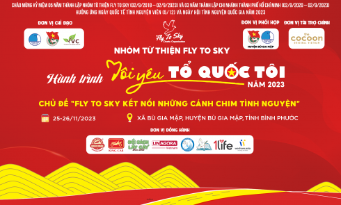 Công bố thông tin Hành trình “Tôi yêu Tổ quốc tôi” năm 2023 tại tỉnh Bình Phước - Chủ đề “Fly To Sky kết nối những cánh chim tình nguyện”