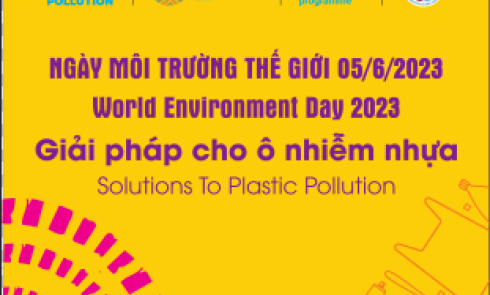Chủ đề Ngày Môi trường thế giới năm 2023 là Solutions to plastic pollution - Giải pháp cho ô nhiễm nhựa